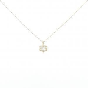 【新品】K18YG ソリティア ダイヤモンド ネックレス 0.25CT