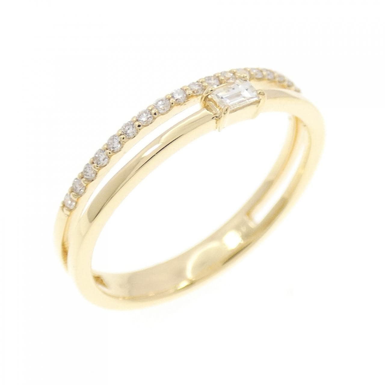 [BRAND NEW] K18YG Diamond ring 0.17CT