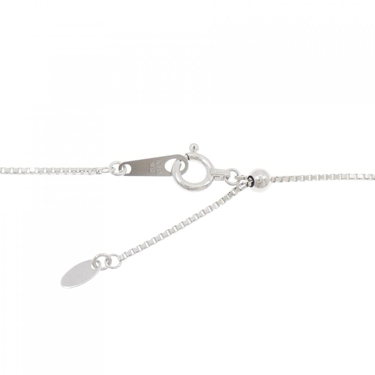 K18WG 2WAY クロス ダイヤモンド ネックレス 0.40CT