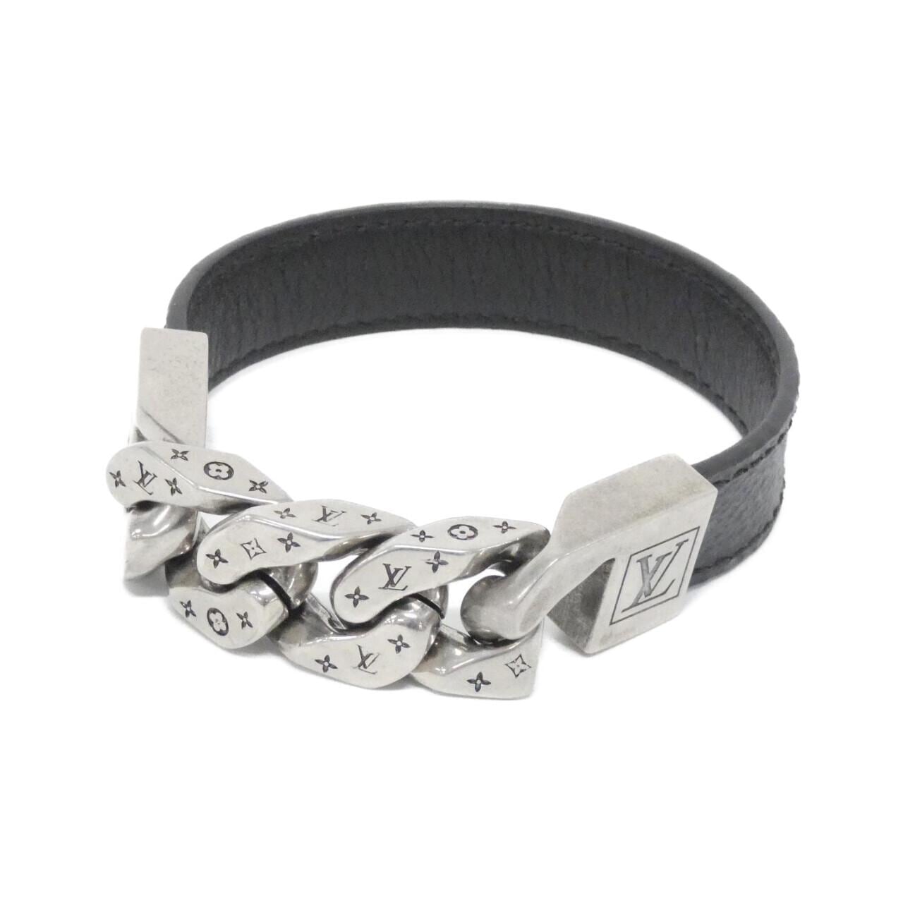 ルイヴィトン モノグラム エクリプス ブラスレ モノチェーン 19cm M6552E ブレスレット