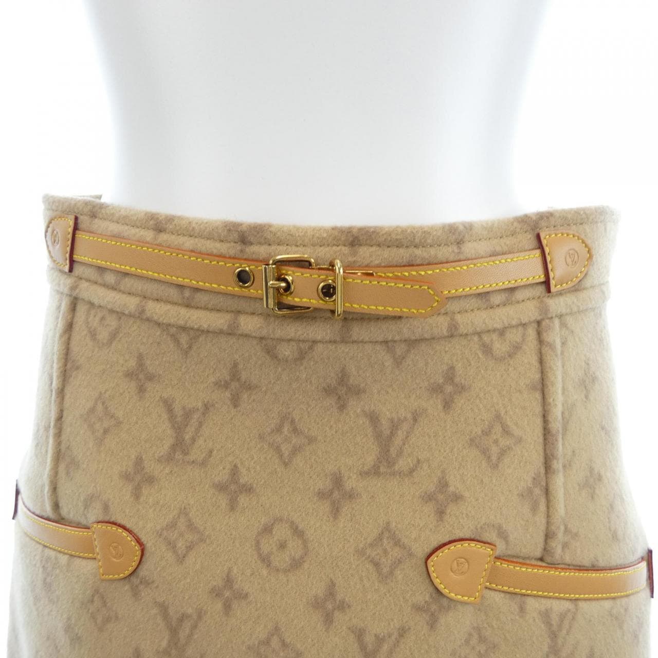 ルイヴィトン LOUIS VUITTON プレッピーダブルフェイスAラインスカート FNSK32QS3 スカート