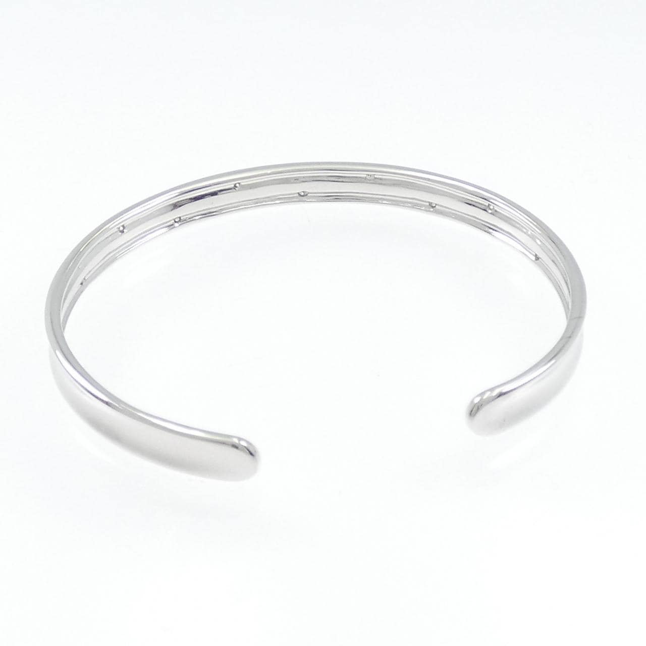 K18WG ダイヤモンド バングル 0.12CT