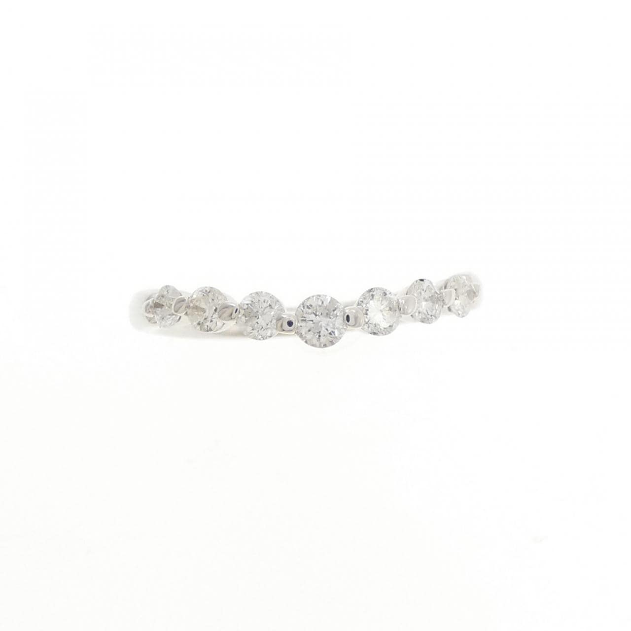 K18WG ダイヤモンド ピンキー リング 0.25CT