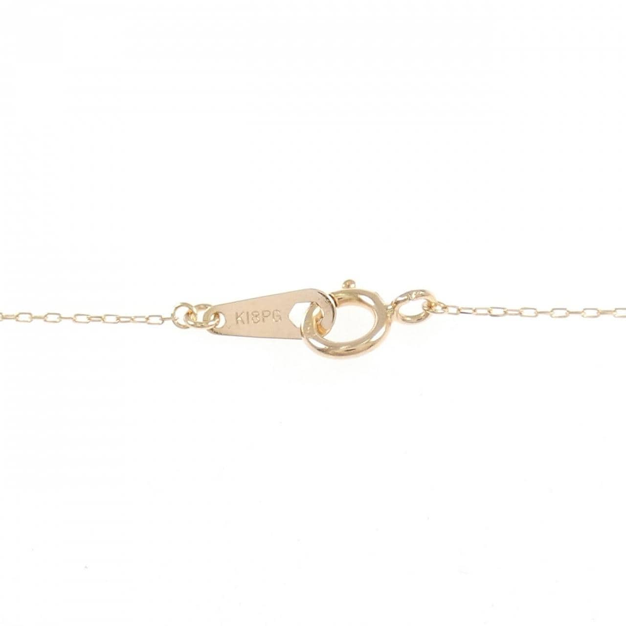K18PG ハート ダイヤモンド ネックレス 0.05CT