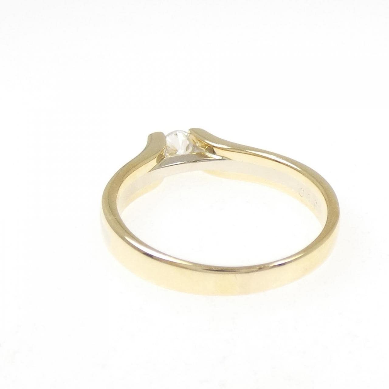 K18YG/K18WG ダイヤモンド リング 0.19CT