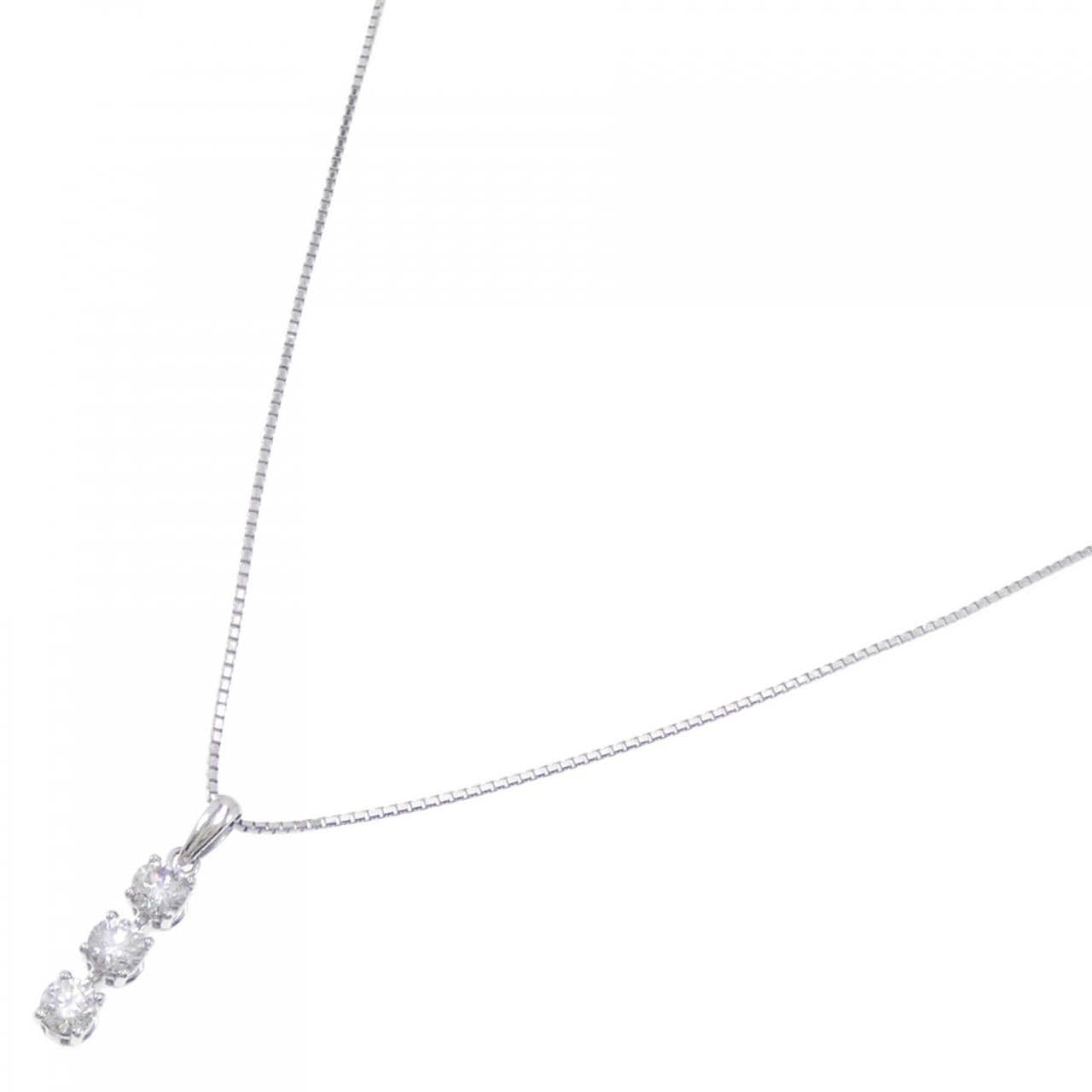 PT Three Stone Diamond Necklace 0.60CT