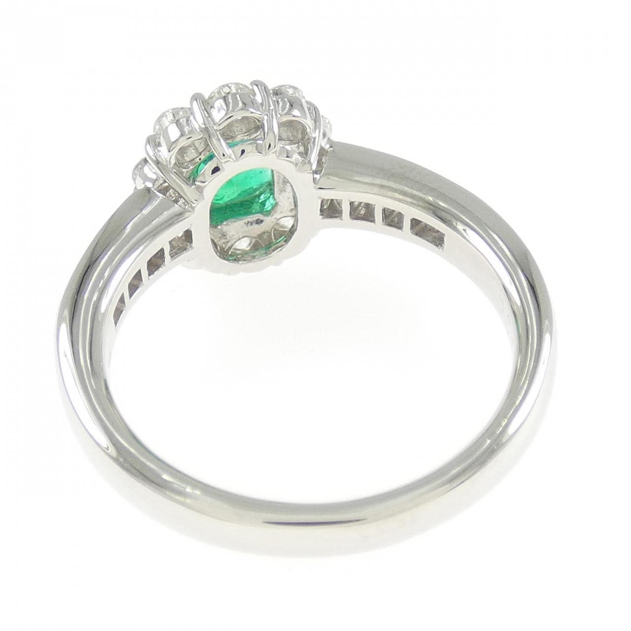 PT900 エメラルド リング 0.65CT
