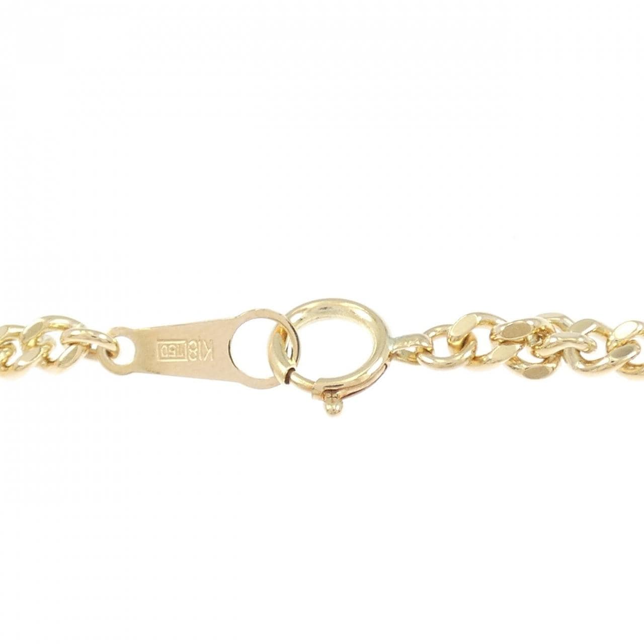 K18YG皇冠鑽石手鍊，0.02克拉