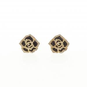 K18YG/K18BG ローズ ダイヤモンド ピアス 0.50CT