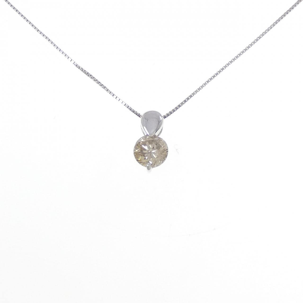 K18WG ダイヤモンド ネックレス 0.70CT