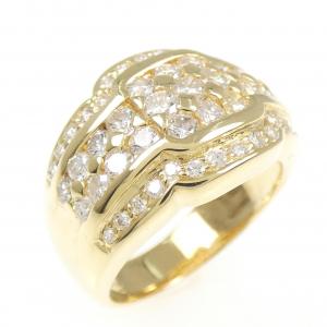 K18YG ダイヤモンド リング 1.45CT