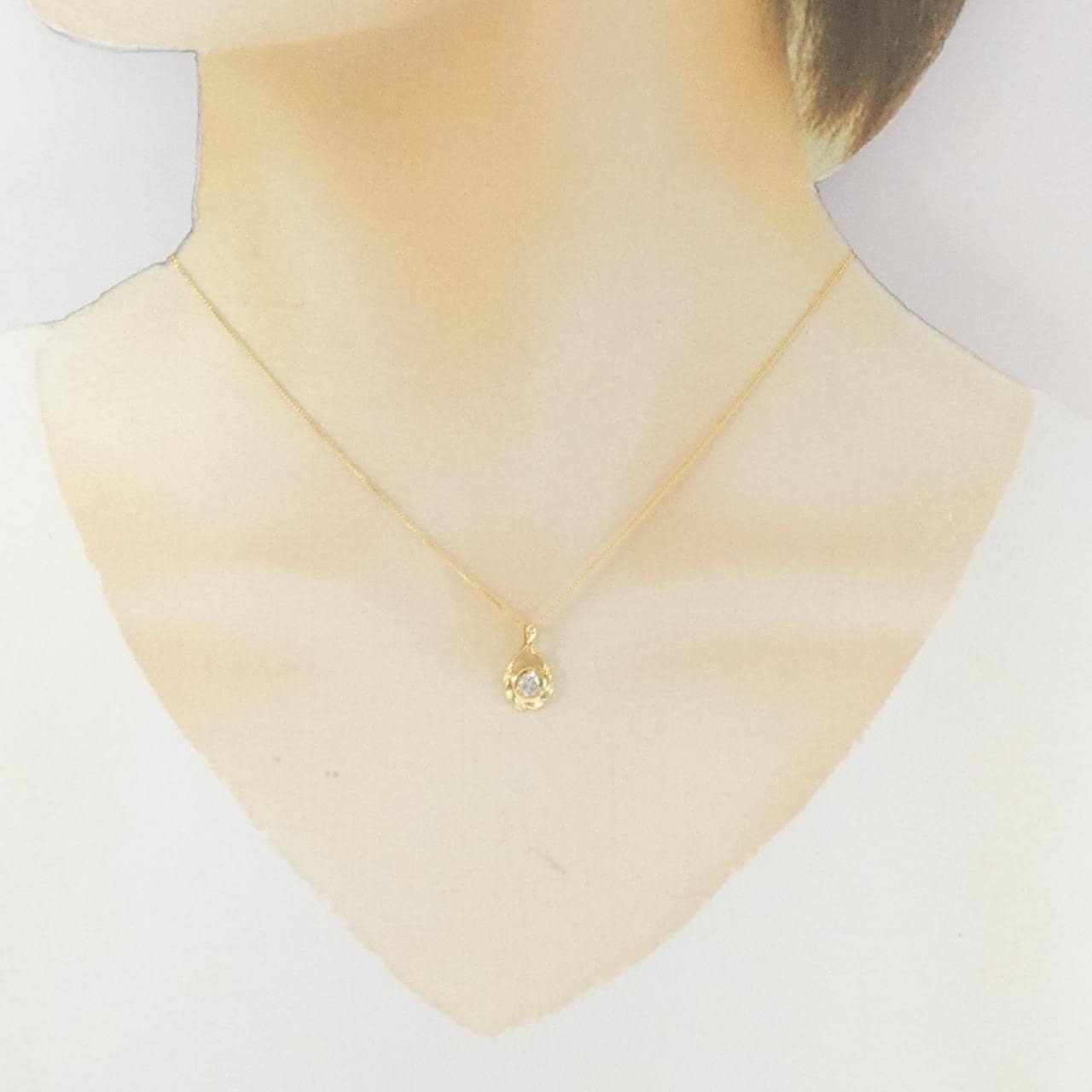 K18YG ダイヤモンド ネックレス 0.20CT