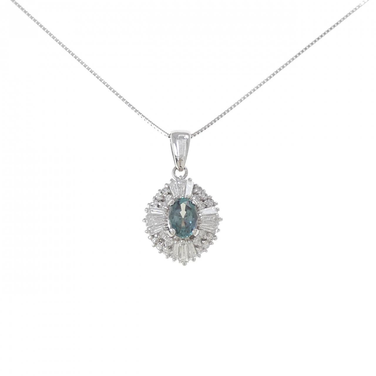 クレサンベール 合成アレキサンドライト ネックレス 1.00CT