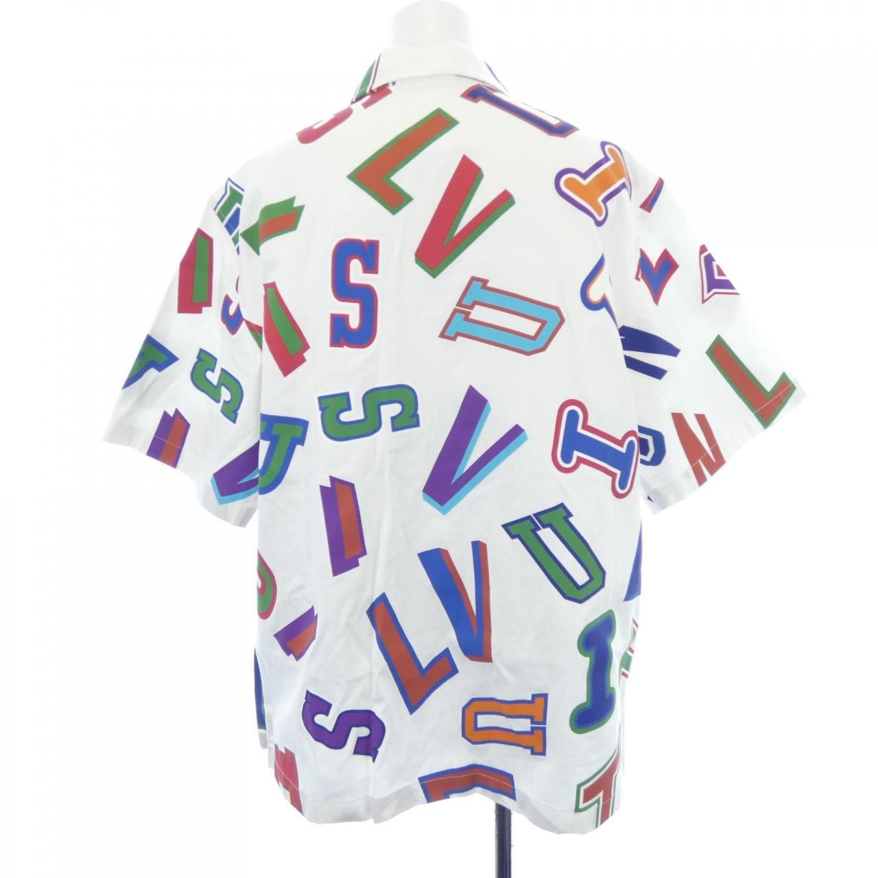 ルイヴィトン LOUIS VUITTON NBAバスケットボールレターオーバーシャツ HLS01WES9 S/Sシャツ