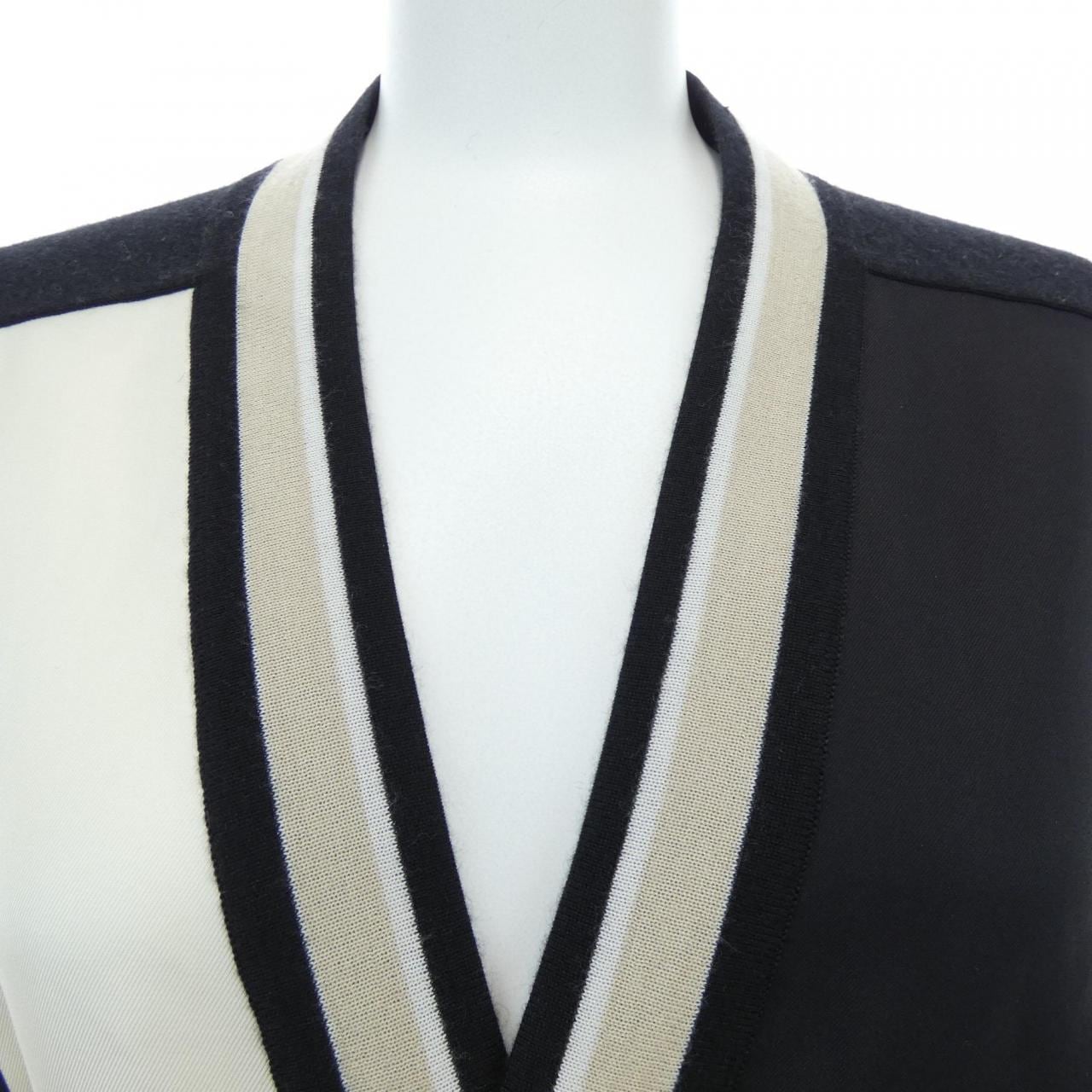 エルメス HERMES EX-LIBRIS 3E2804D7 ツイルレーヌ ロングカーディガン