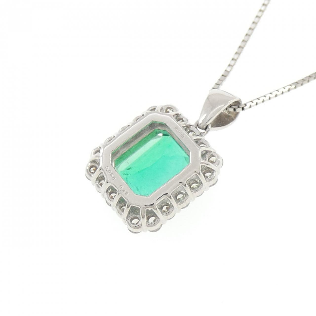 【リメイク】PT900/PT850 エメラルド ネックレス 3.058CT コロンビア産