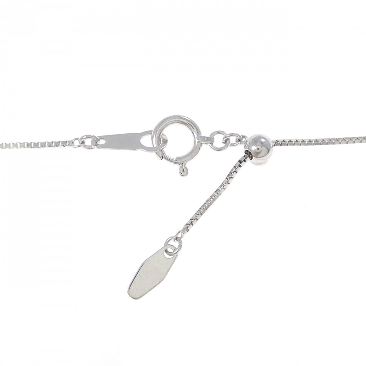 K18WG サファイヤ ネックレス 0.127CT