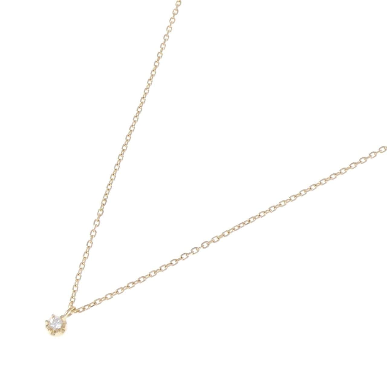 K18YG ダイヤモンド ネックレス 0.033CT