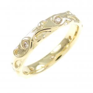 K18YG ダイヤモンド リング 0.10CT