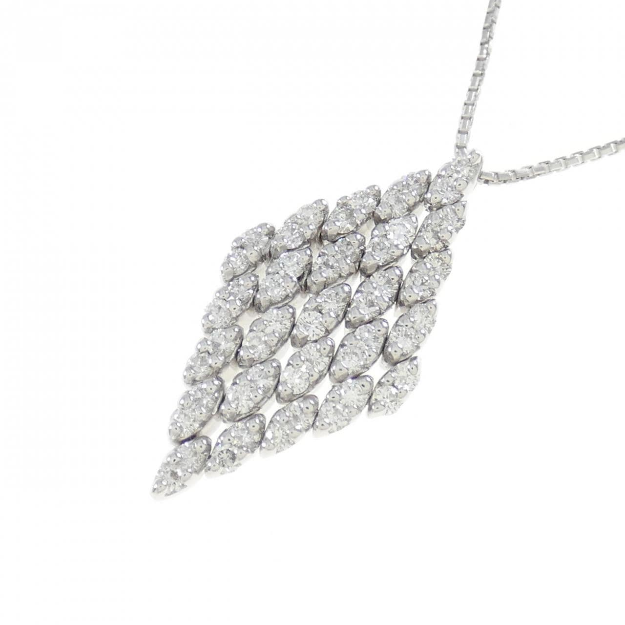 750WG Diamond necklace 0.80CT