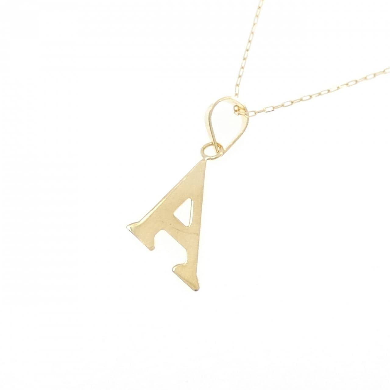 【新品】K18YG イニシャルA ネックレス