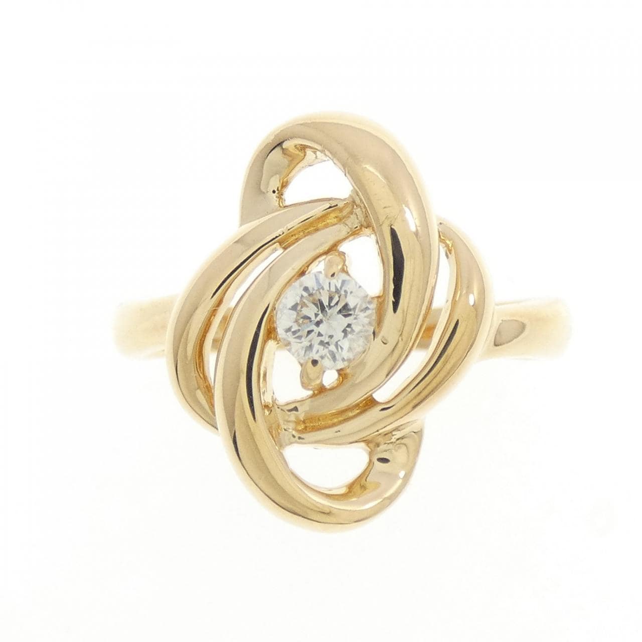 K18YG ダイヤモンド リング 0.15CT