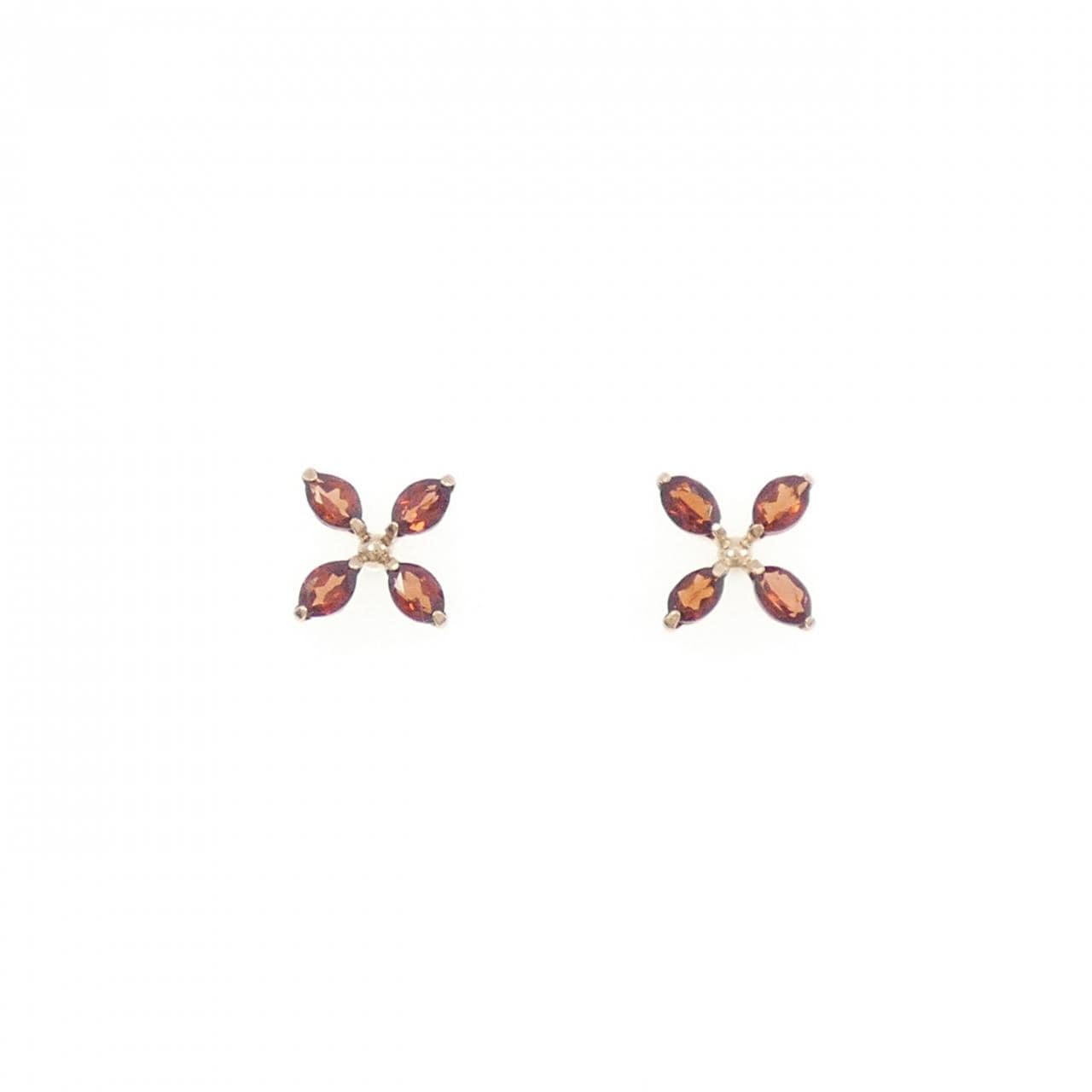 K18PG ガーネット ピアス