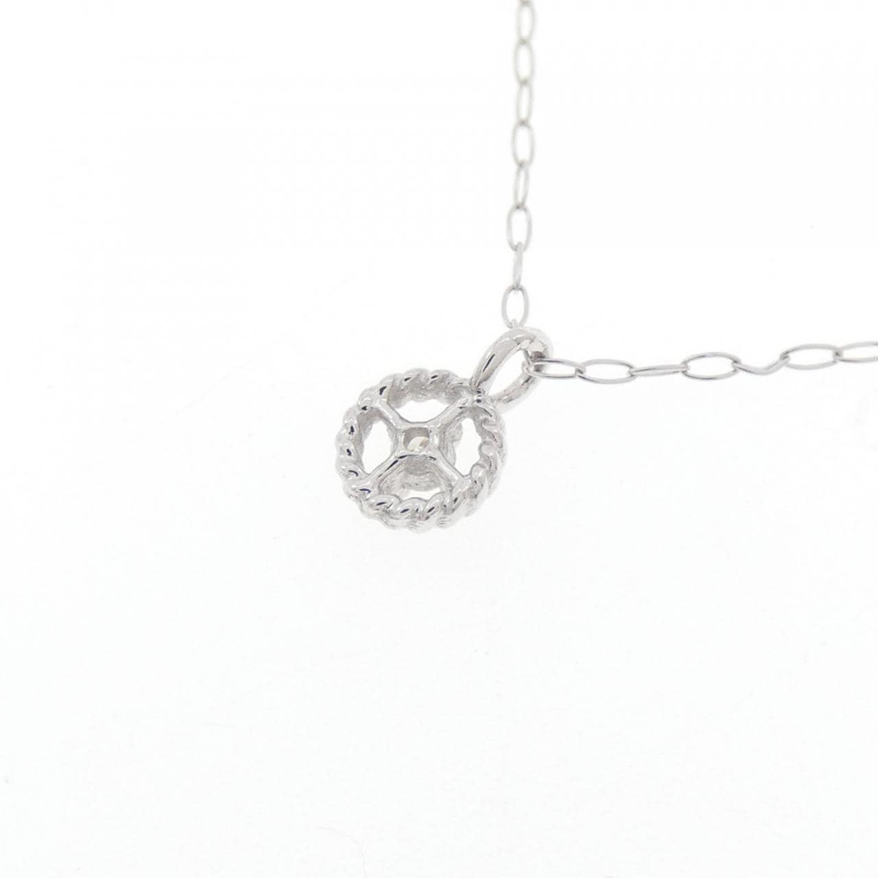 K10WG ダイヤモンド ネックレス 0.02CT
