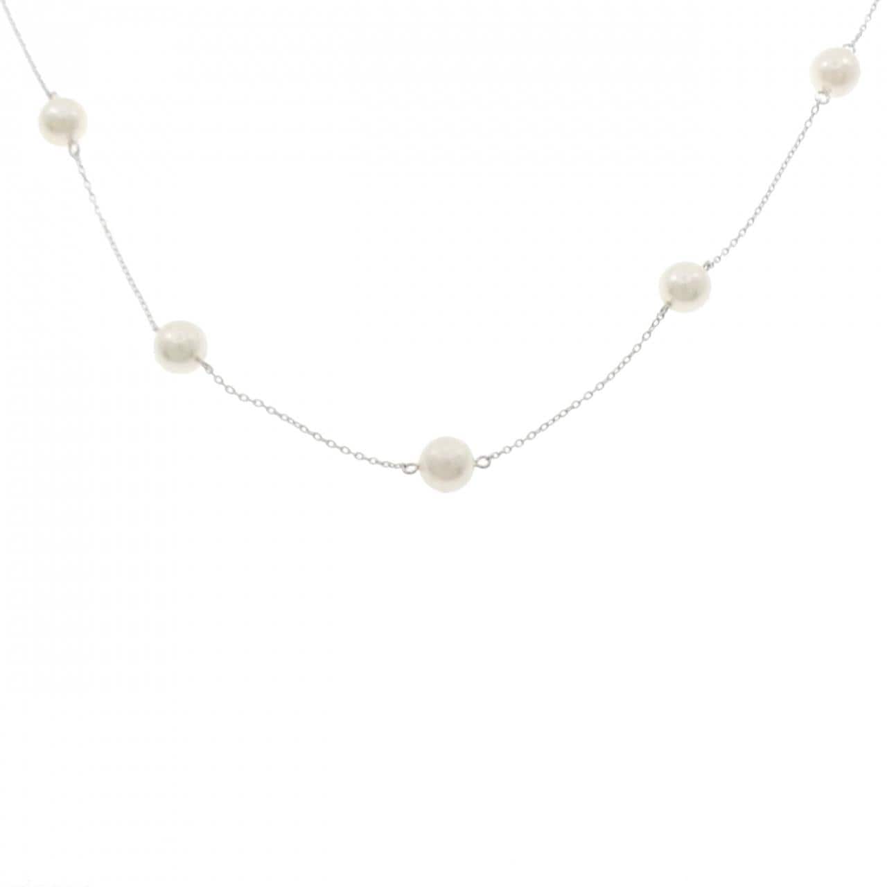 K18WG アコヤパール ネックレス