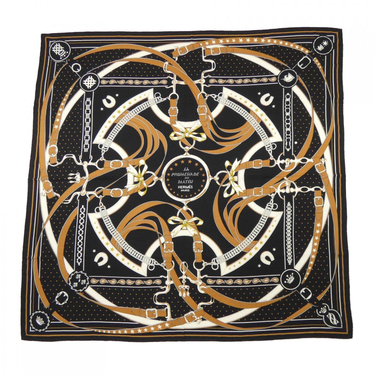 エルメス HERMES LA PROMENADE DU MATIN BANDANA H243986S カレジェアン140 ショール