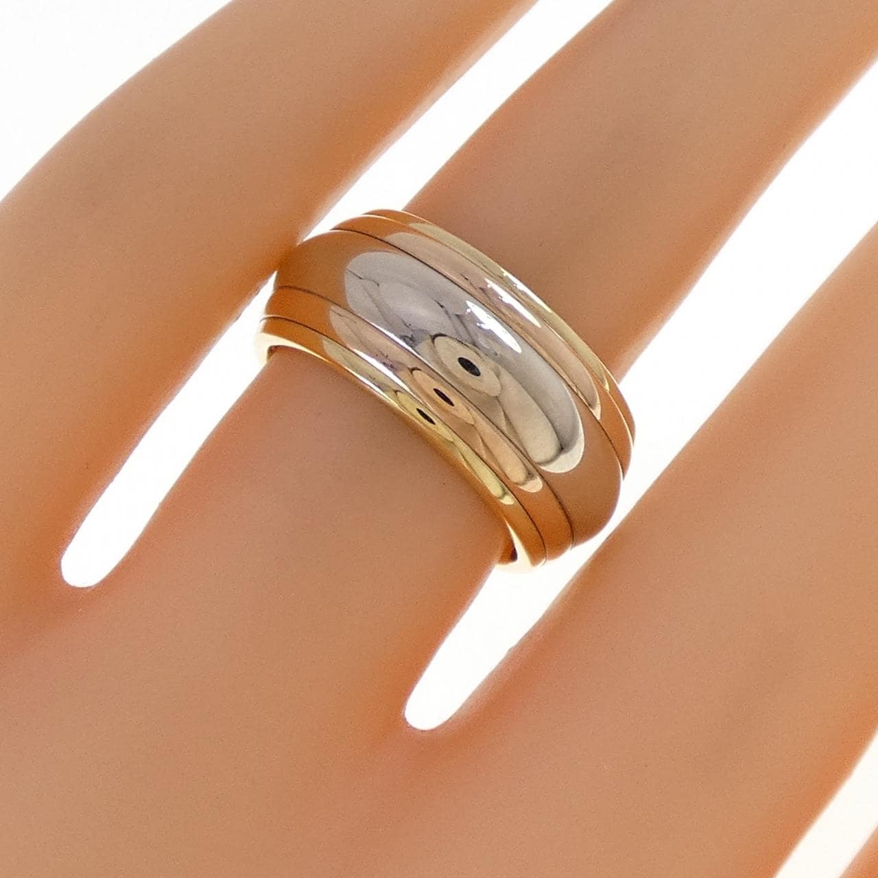 カルティエ 750スリーカラー リング