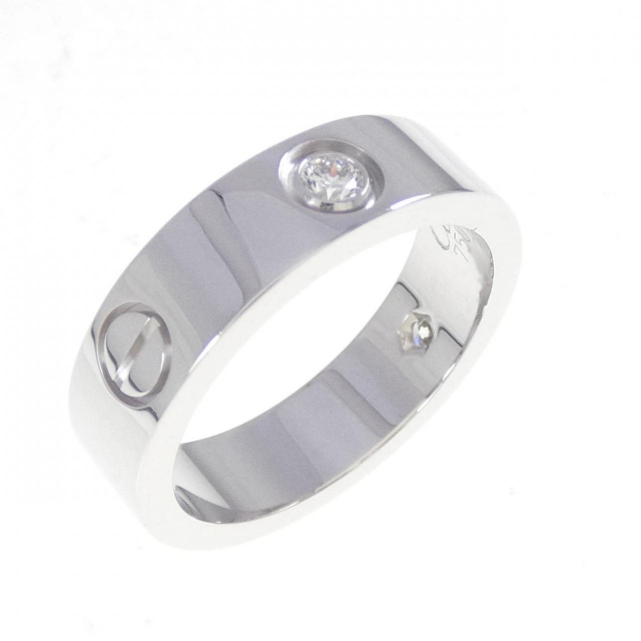 カルティエ ラブ ハーフダイヤ リング