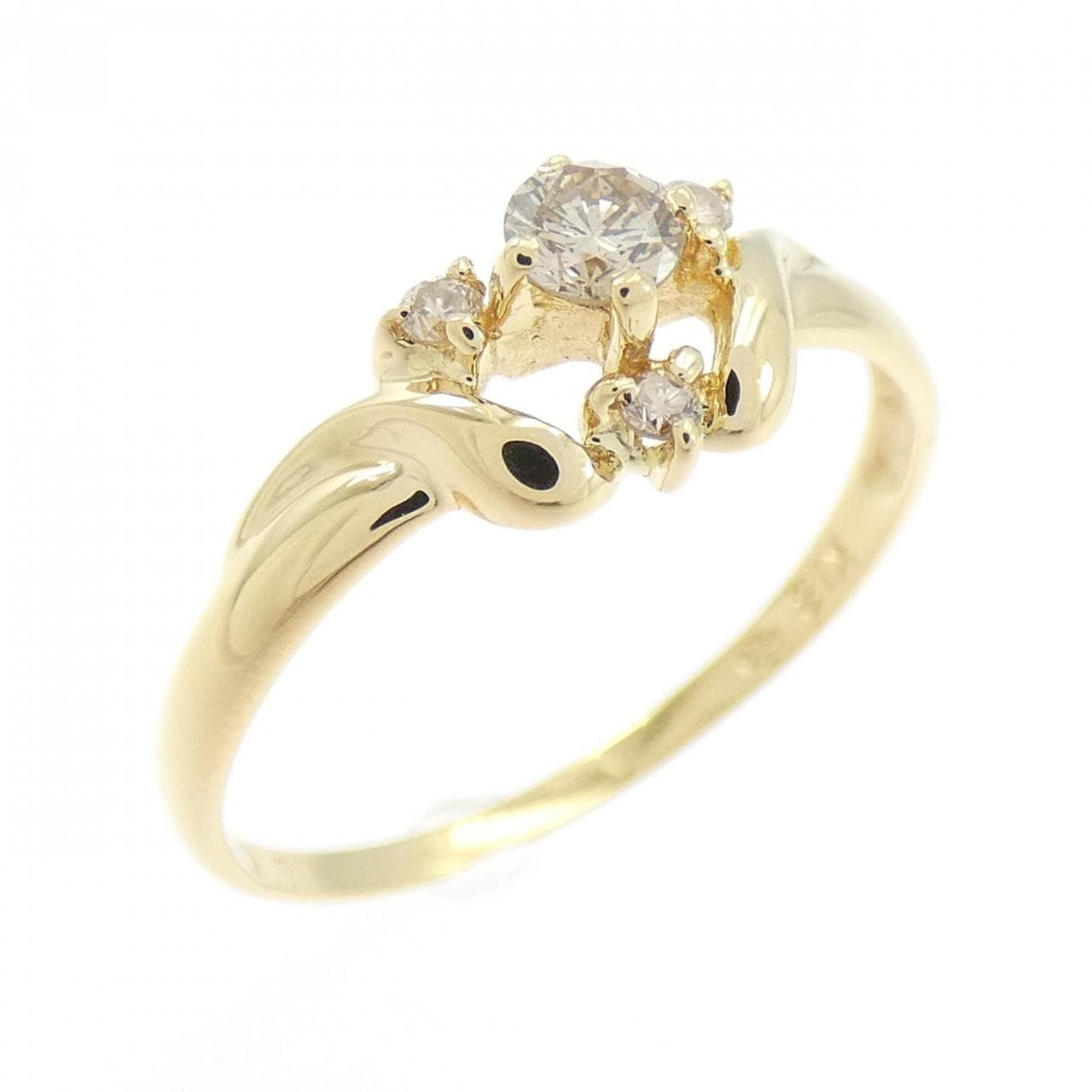 K18YG ダイヤモンド リング 0.17CT