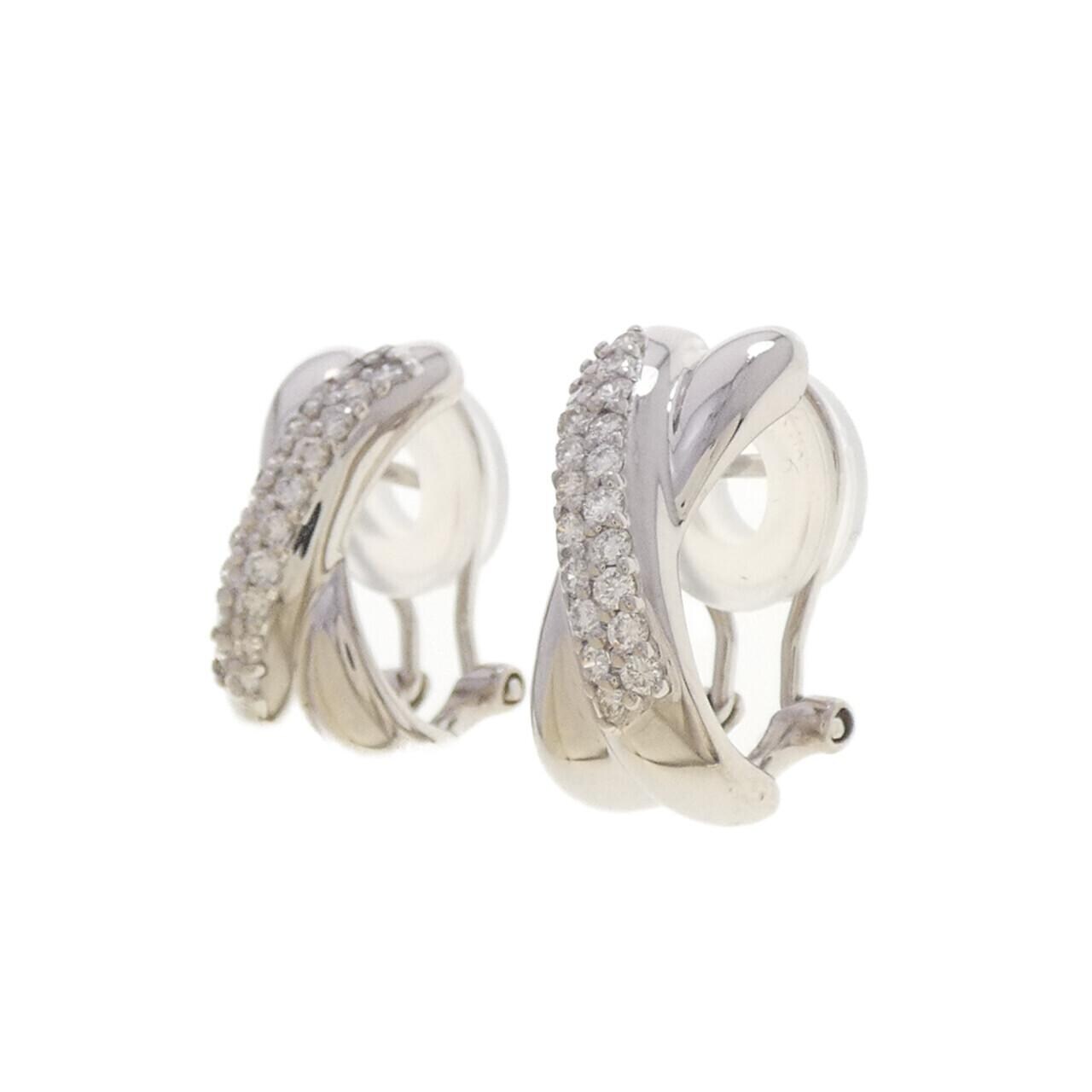 K18WG ダイヤモンド ピアス/イヤリング 0.41CT