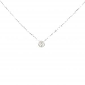 PT900/PT850  ソリティア ダイヤモンド ネックレス 0.10CT