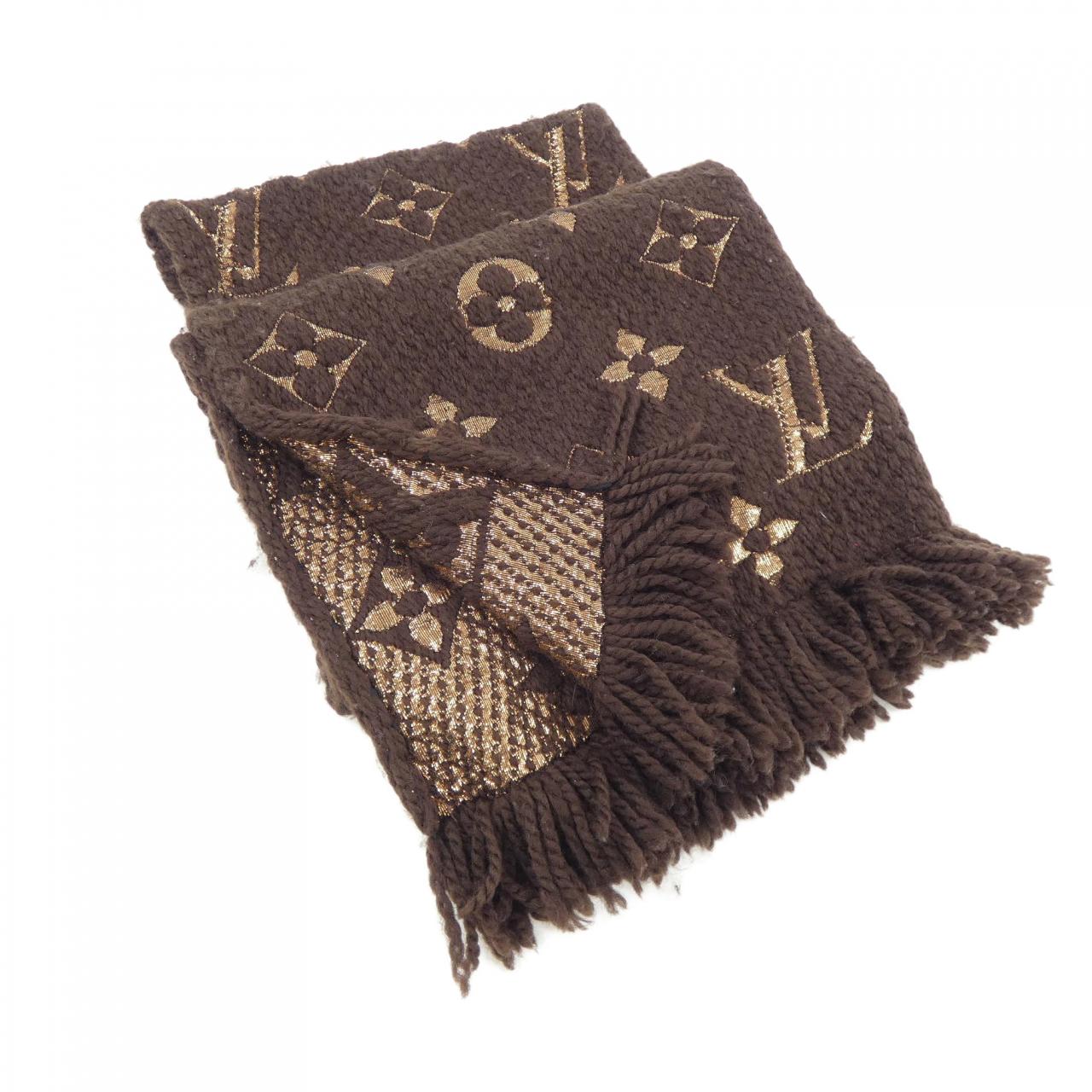 ルイヴィトン LOUIS VUITTON エシャルプ ロゴマニア シャイン M71383 MUFFLER