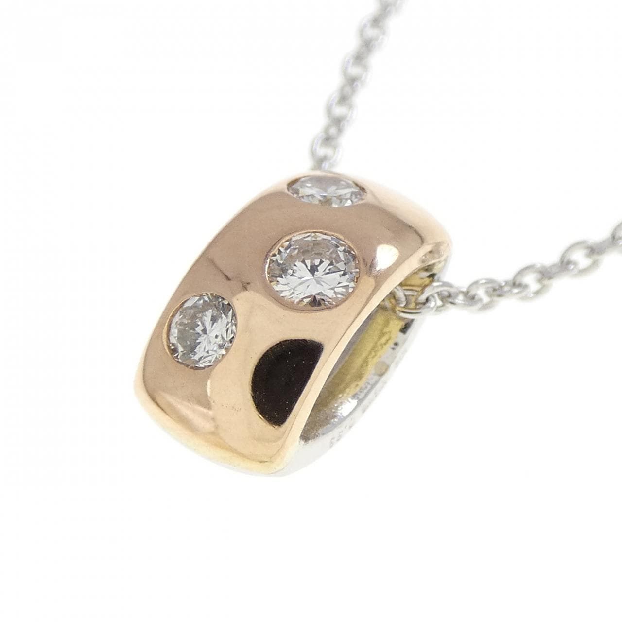 K18WG/K18PG ダイヤモンド ネックレス 0.33CT