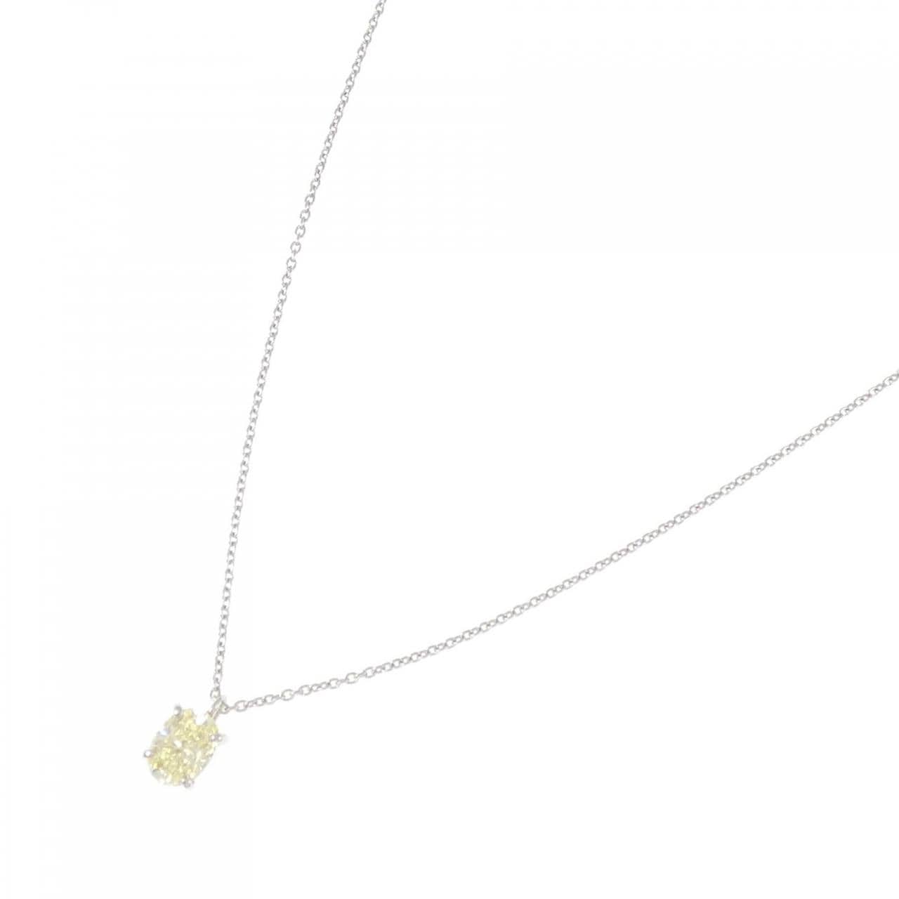 【リメイク】PT900/PT850 ダイヤモンド ネックレス 0.575CT FLY VVS2 オーバルカット