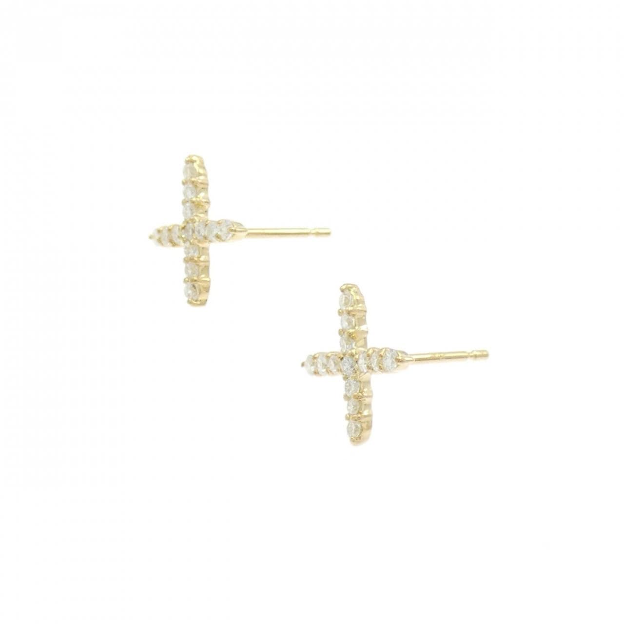【リメイク】K18YG ダイヤモンド ピアス 0.20CT