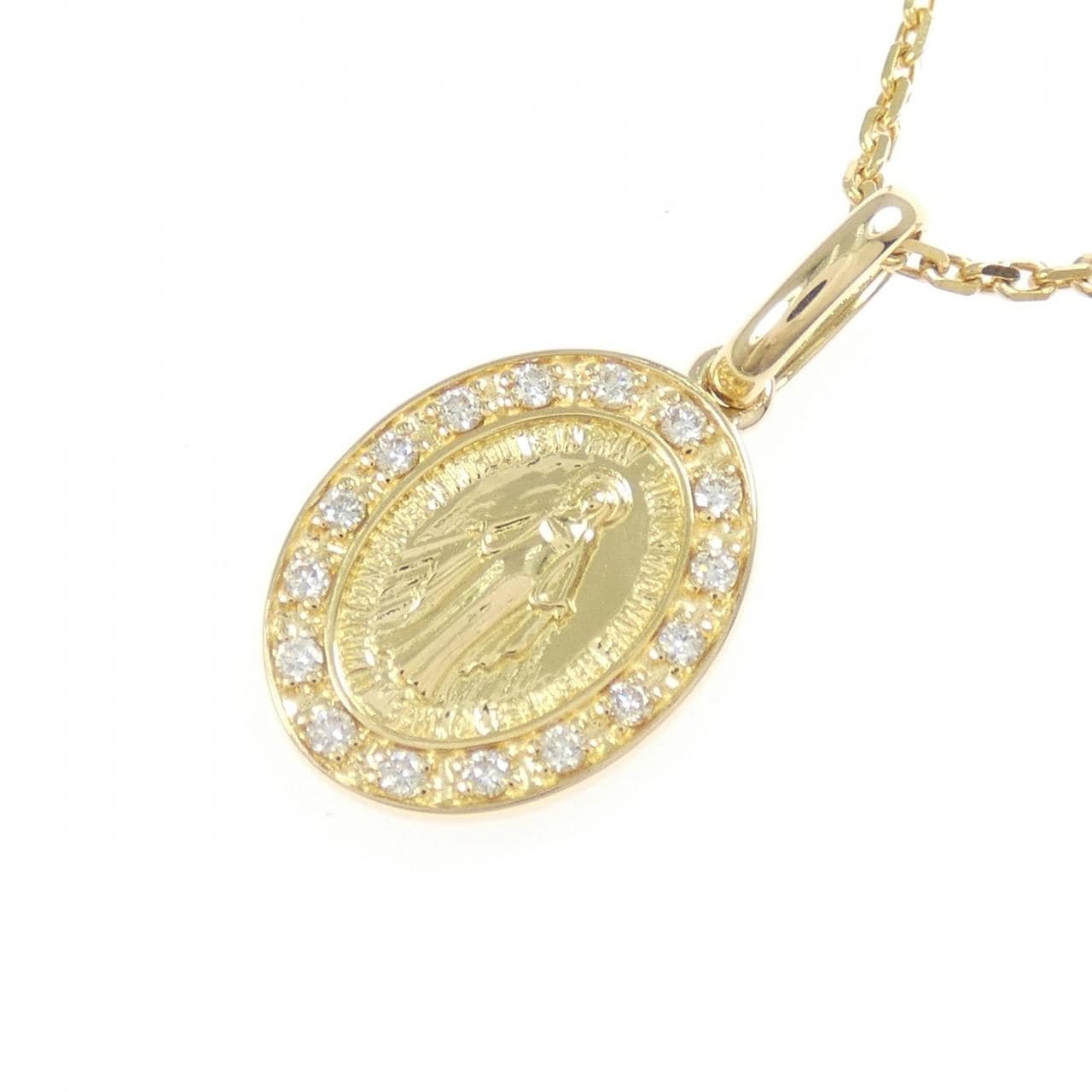 K18YG ダイヤモンド ネックレス 0.19CT