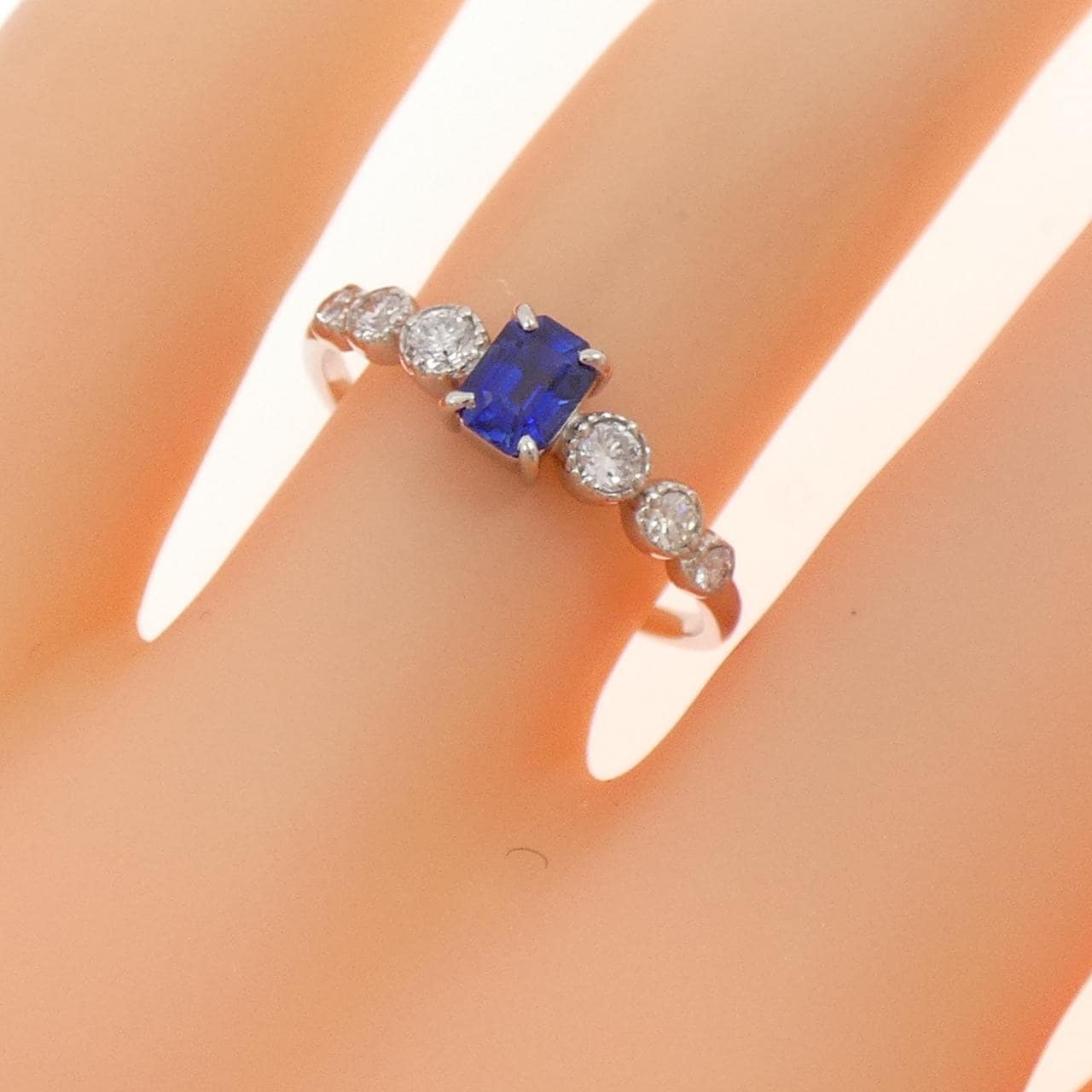 PT900 サファイヤ リング 0.41CT