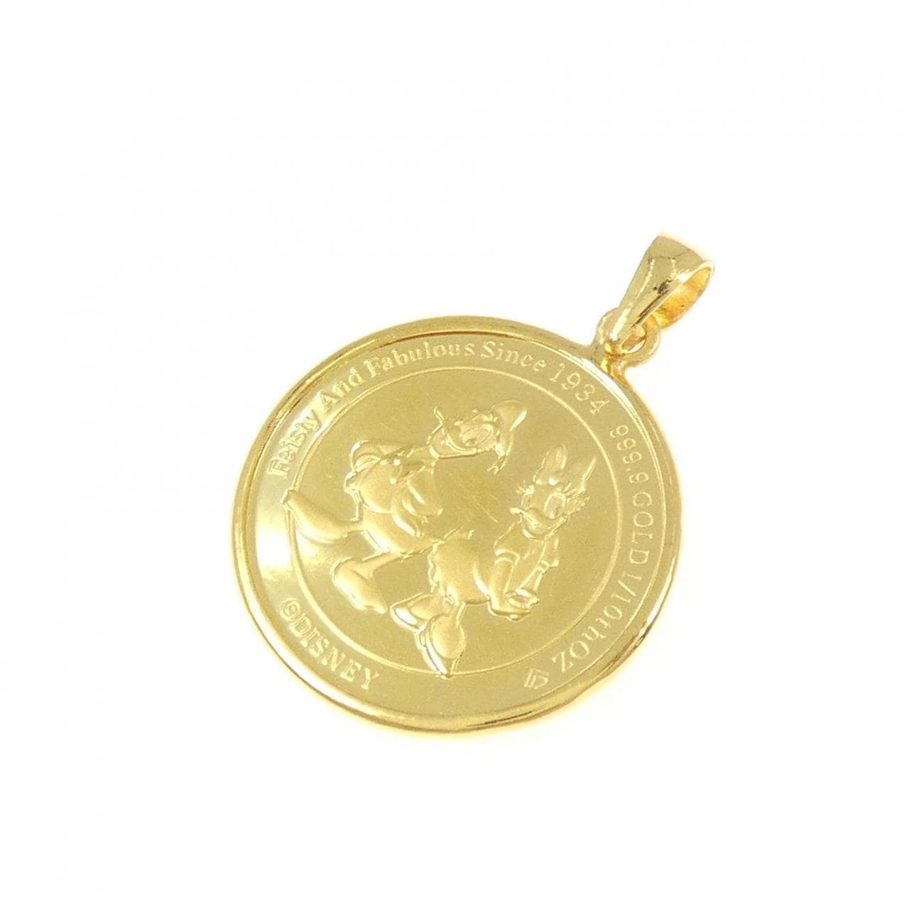 K24YG (框) 硬币吊坠