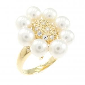 K18YG アコヤパール リング