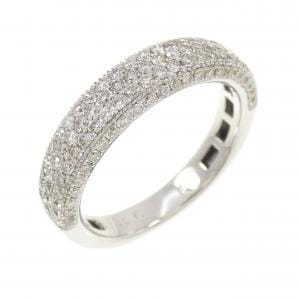 K18WG パヴェ ダイヤモンド リング 0.71CT