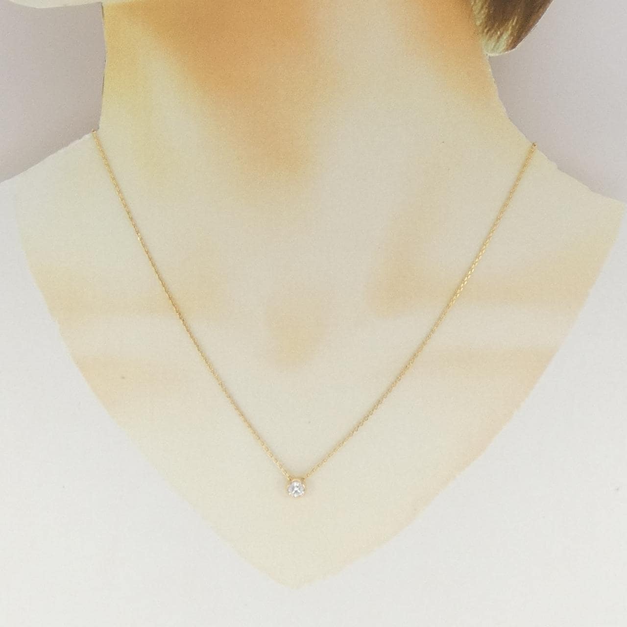 K18YG ダイヤモンド ネックレス 0.322CT