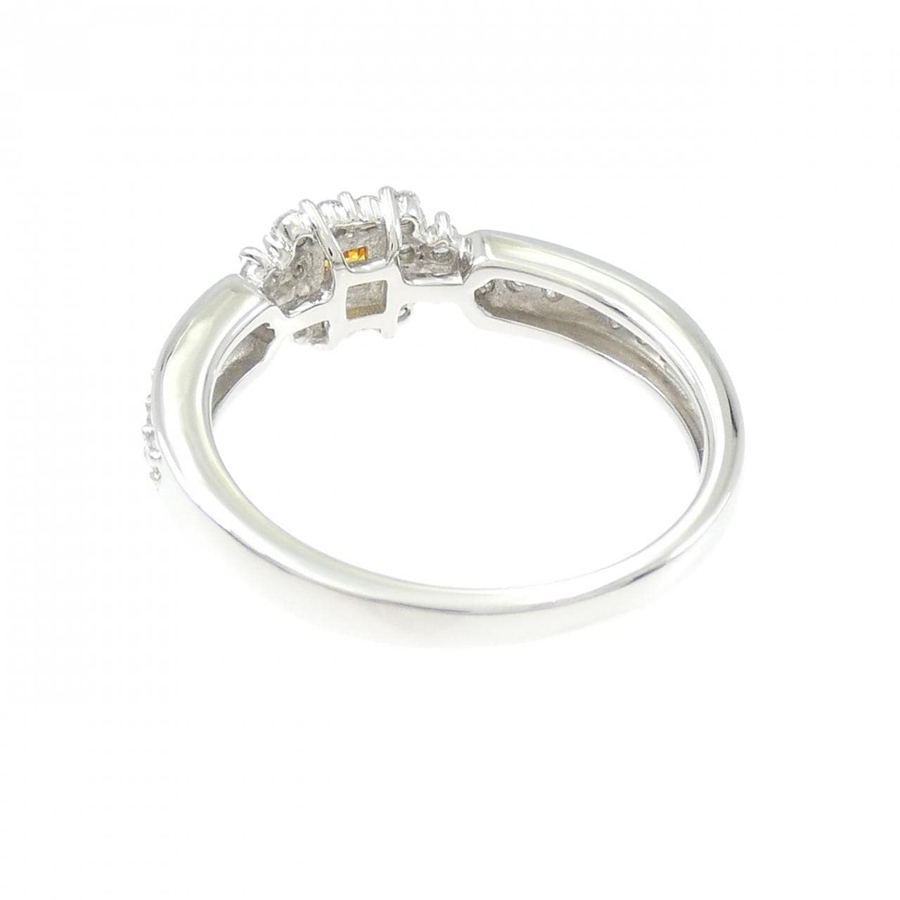 PT950 ダイヤモンド リング 0.208CT FDYO SI1 ファンシーカット