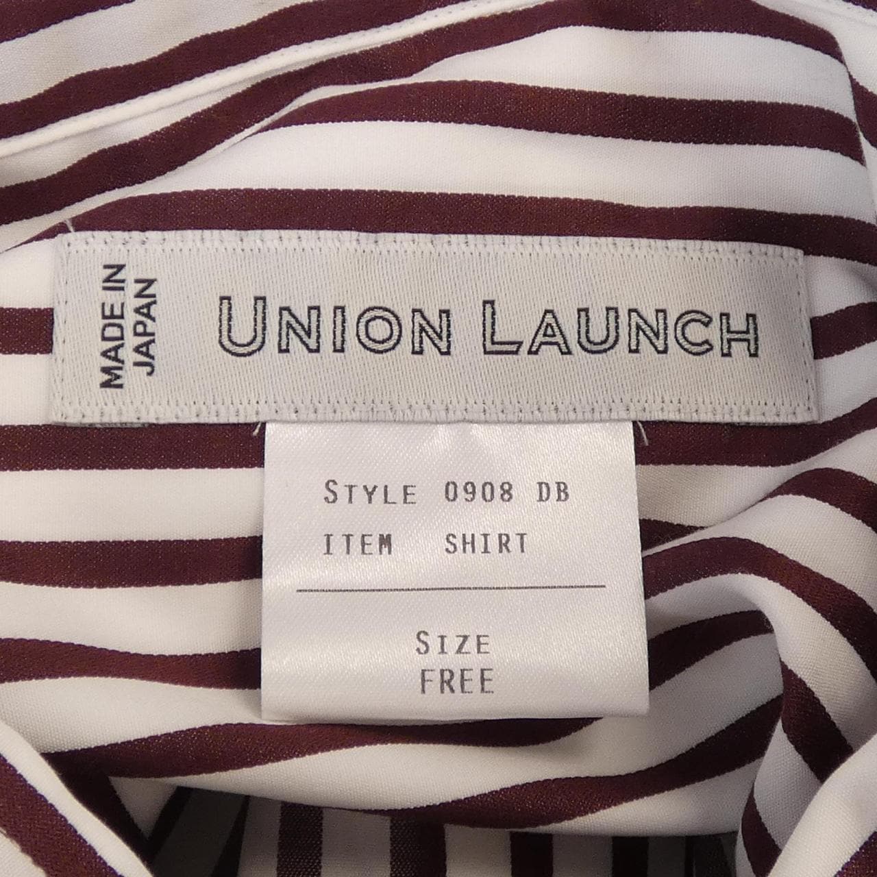ユニオンランチ UNION LAUNCH シャツ