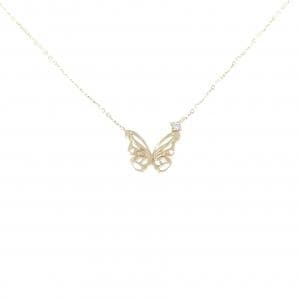 スタージュエリー バタフライ ダイヤモンド ネックレス 0.01CT
