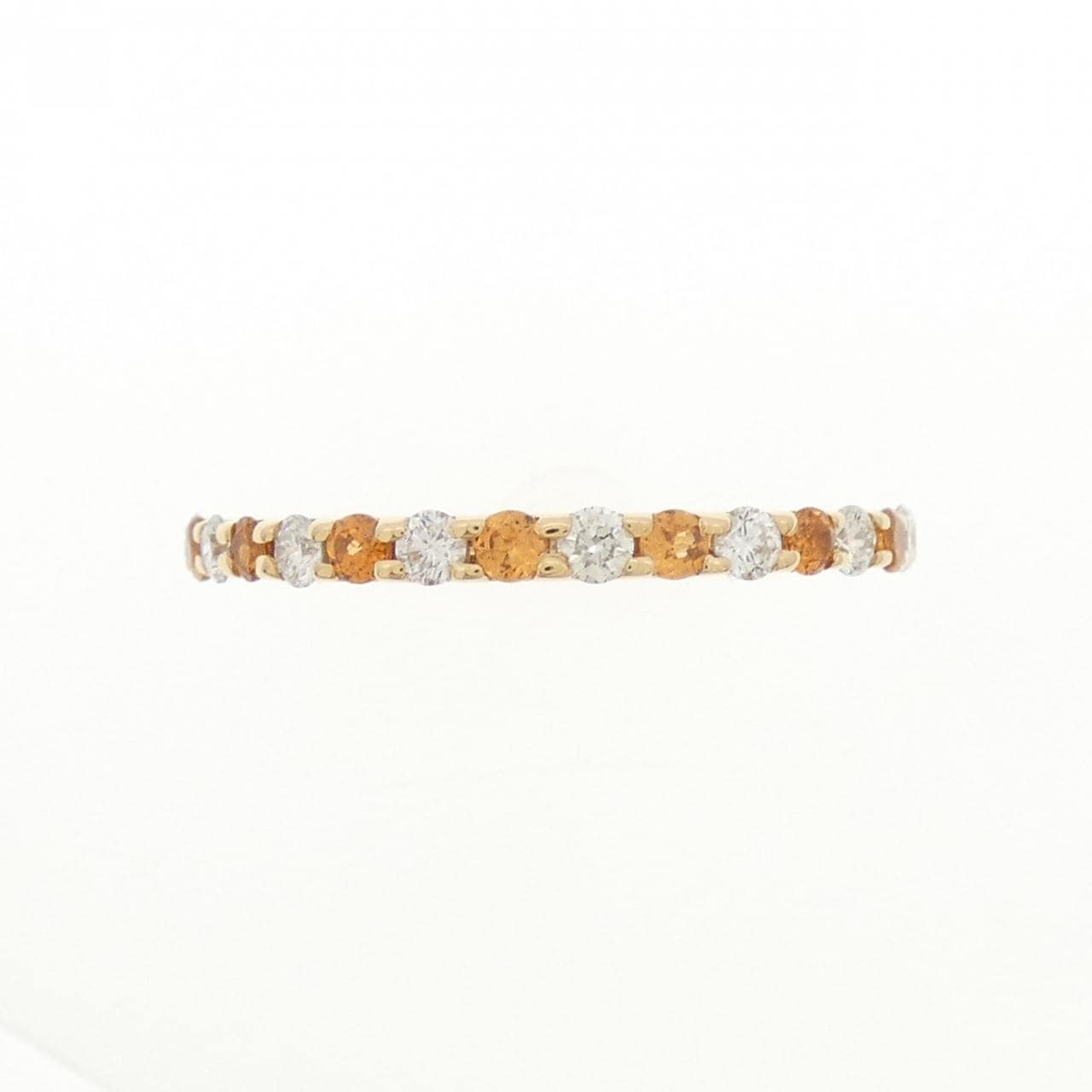 K18YG ガーネット リング 0.33CT