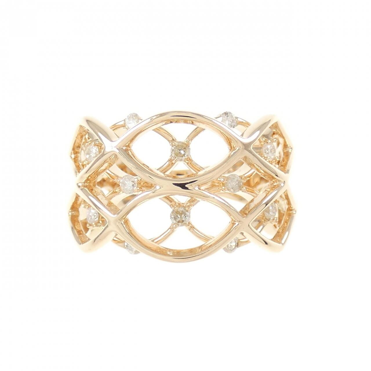 K18PG ダイヤモンド リング 0.25CT